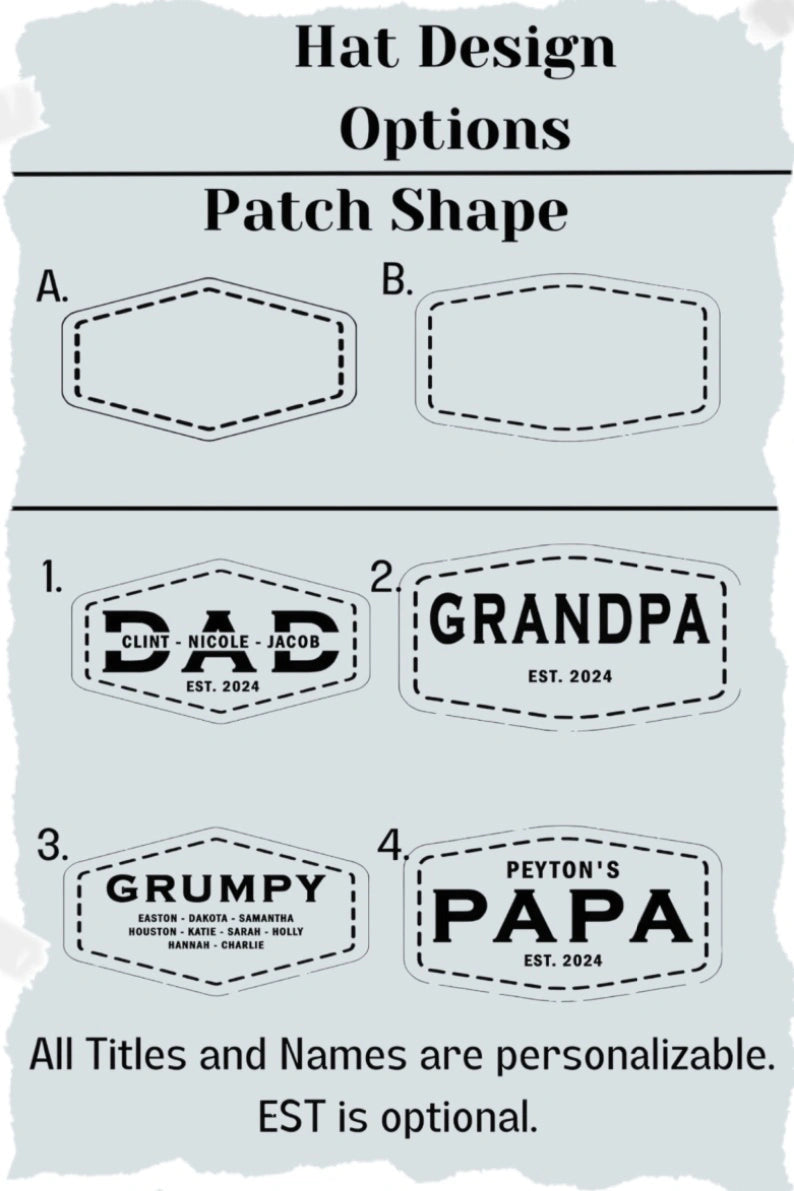 Personalized Dad Hat with Name | Perfect Father’s Day Gift for Grandpa, Papa & Dads