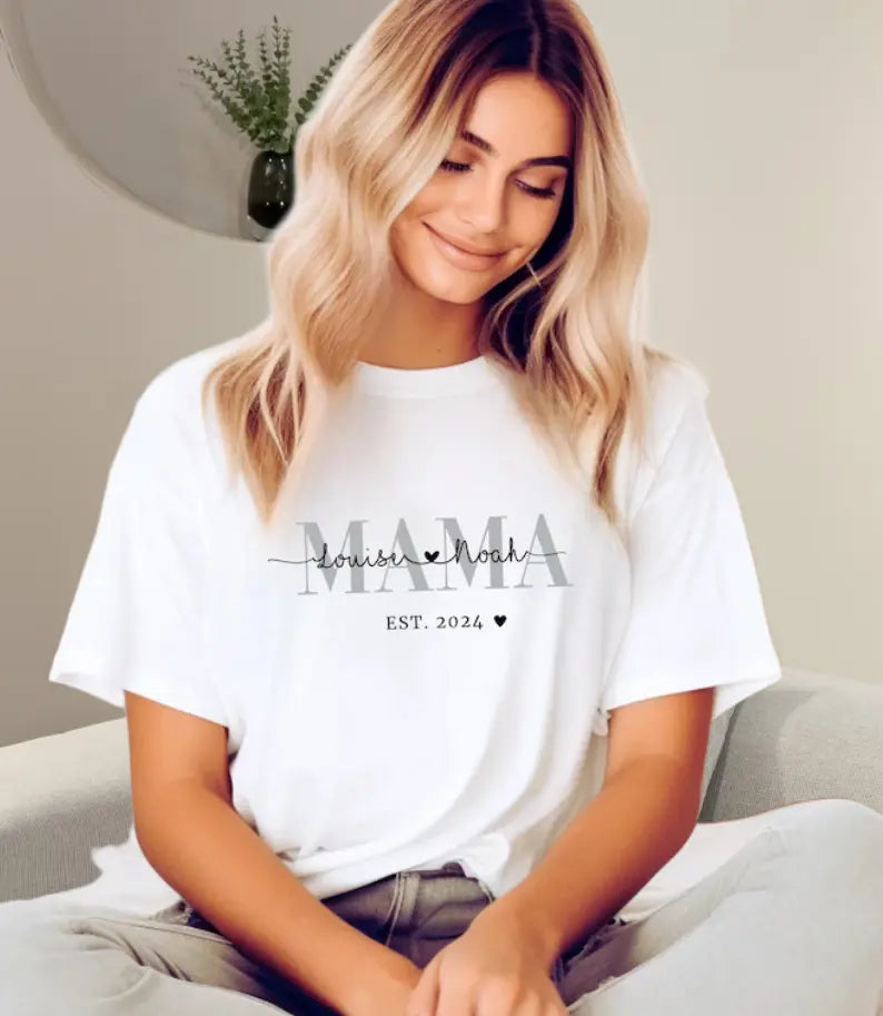 Cherished Personalized Mama hoodie! Customized with name and year - Ideal for Expectant Moms and Mother's Day