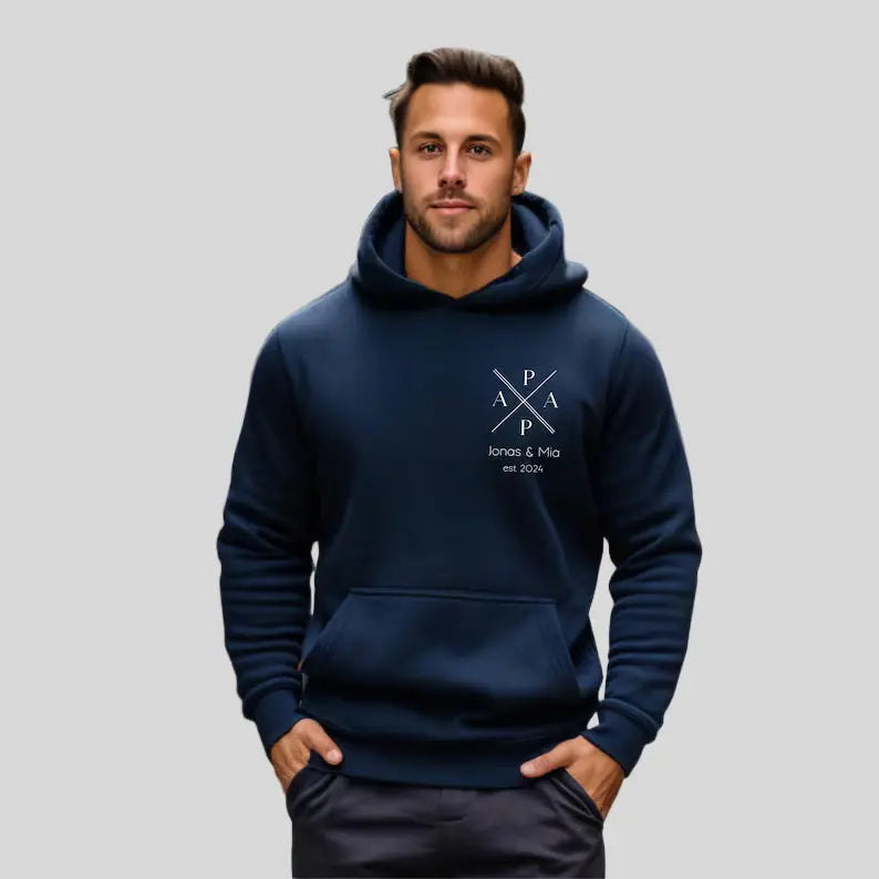 Personalized Dad Hoodie with Name & Year | Father's Day Gift, Expectant Dad Announcement & Cool Dad Wear