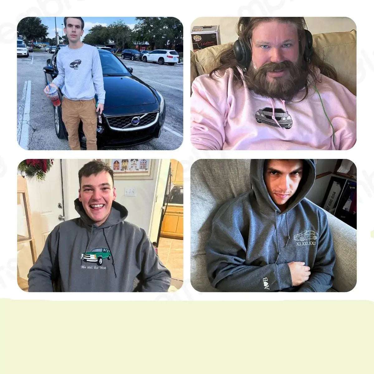 Custom Embroidered Chevy Hoodie | Personalized Car Sweatshirt for Automotive Enthusiasts