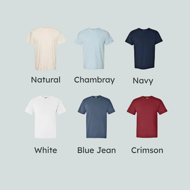 Embroidered American Flag & Dainty Bow Comfort Colors Tee | Coquette Style Patriotic Shirt for 4th of July & Patriotic Events