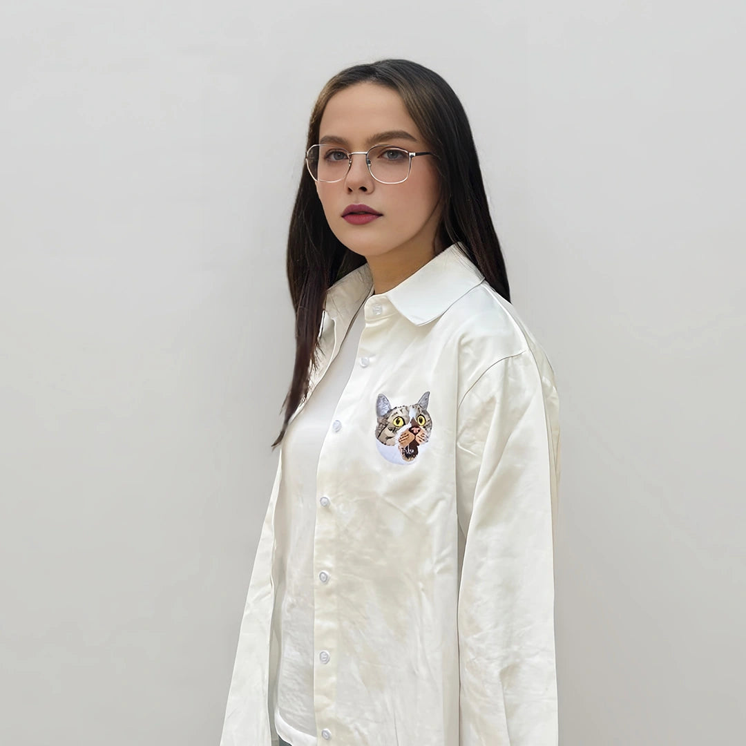 Custom Pet Embroidery Shirts - Bring Your Furry Friend's Image to Life!