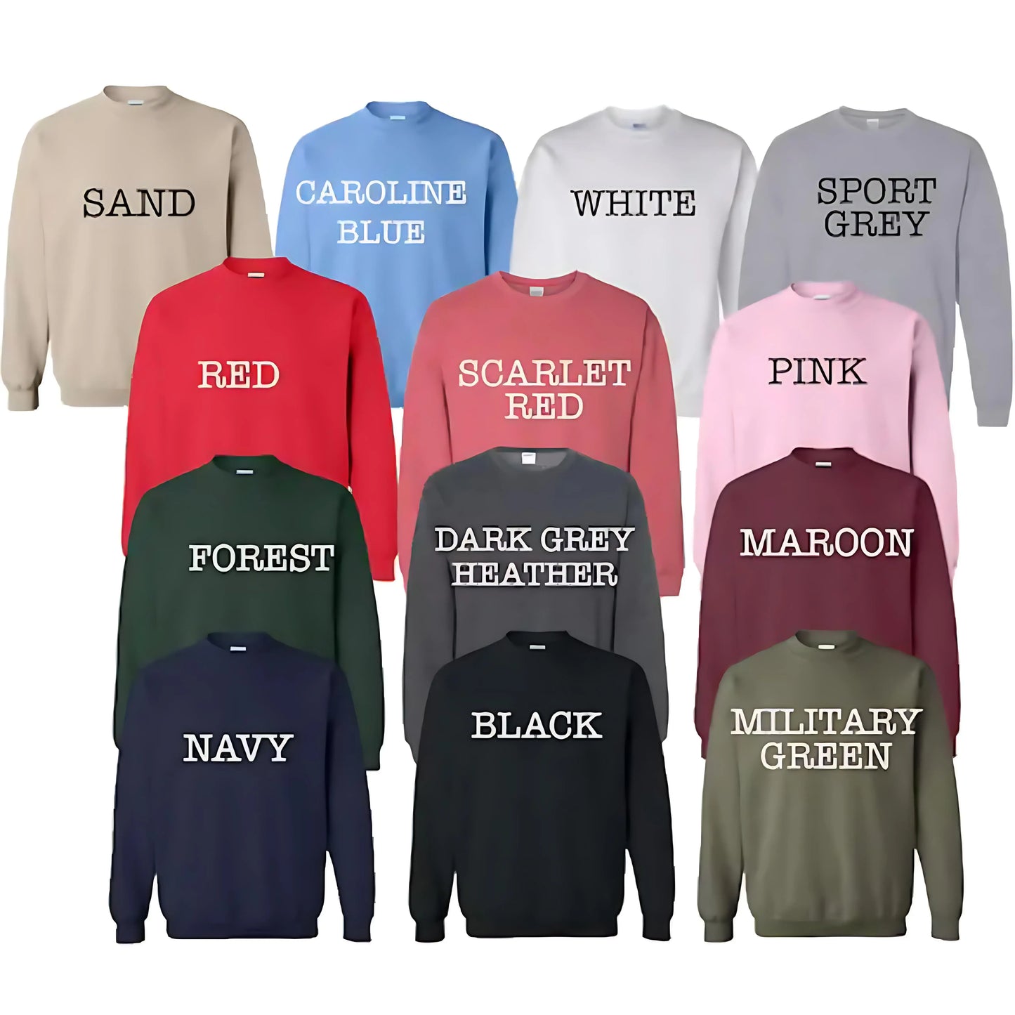Custom "Mama & Dad" Sweatshirts with Kids' Names | Matching Family Embroidery | Mom & Dad Gifts