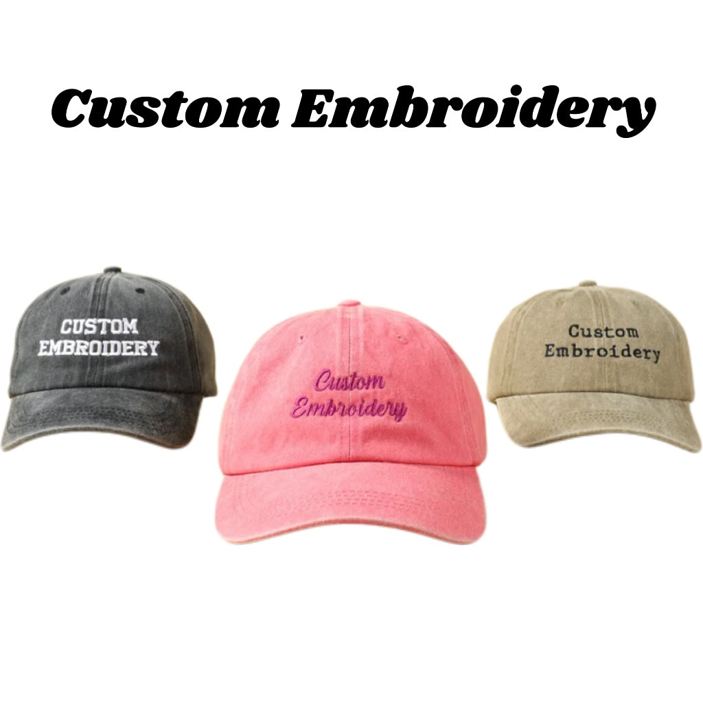 Personalized Custom Embroidered Pet Baseball Hats