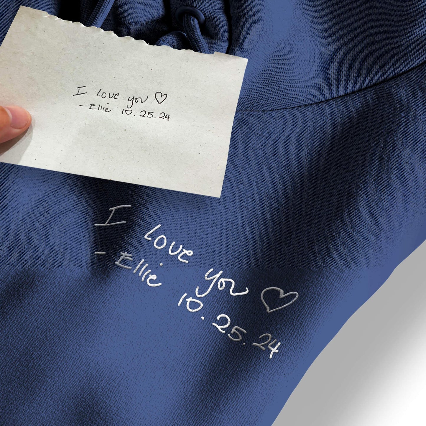 Personalized Handwriting Embroidered Sweatshirt