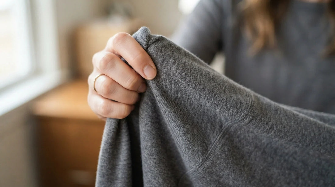 Oversized sweatshirt fabric texture comparison.