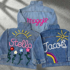 Unique Name - Embroidered Jean Jackets for Girls and Boys: A Perfect Kid's Birthday Gift