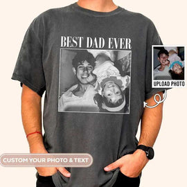 Custom Photo Dad Shirt | Personalized Tee for Fathers & Grandpas | 2025 Father's Day Gift, Grandpa Present, Daddy Birthday Idea