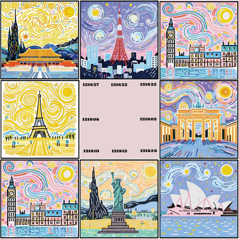 New Arrival 5D Diamond Painting – World-Famous Landmarks DIY Kit