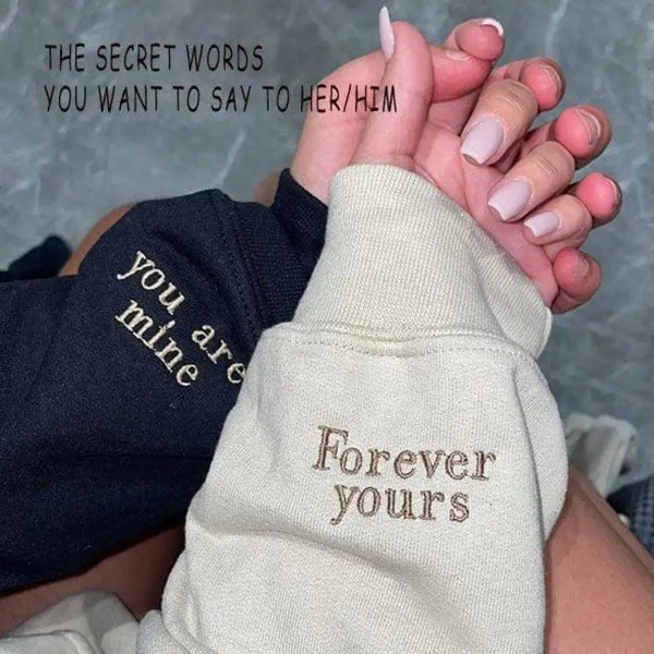 Personalized Photo Line Drawing Embroidered Hoodie | Hoodie Line Art & Memorial Sweatshirts