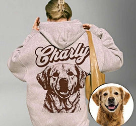 Custom Pet Hoodie Sweatshirt From Photo, Pet Dog Face Print On T-shirt Sweatshirt Hoodie