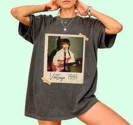 Vintage 30th Birthday Shirt – Custom Photo & Est 1995 Print for Party Celebrations