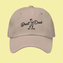 Best Dad By Par Embroidered Golf Hat – Premium Father’s Day & Birthday Gift for Golfers