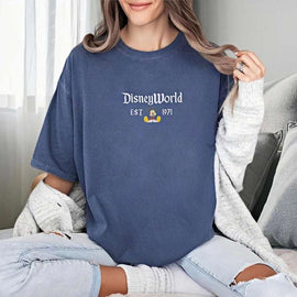 Embroidered Disney World Florida Shirt – Est. 1971 | Mickey & Friends Vacation Tee – Walt Disney Inspired Design