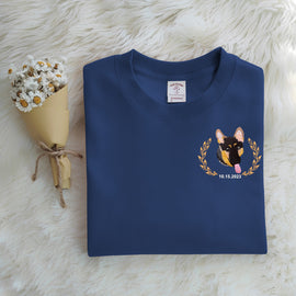 Customized Puppy Logo Embroidered Sweatshirt - Tiuous