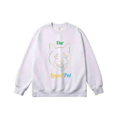 Colorful Pet Graphic Sweatshirt & Tee - "My Best Friend" "Our Loyal Pet" Animal - Themed Apparel