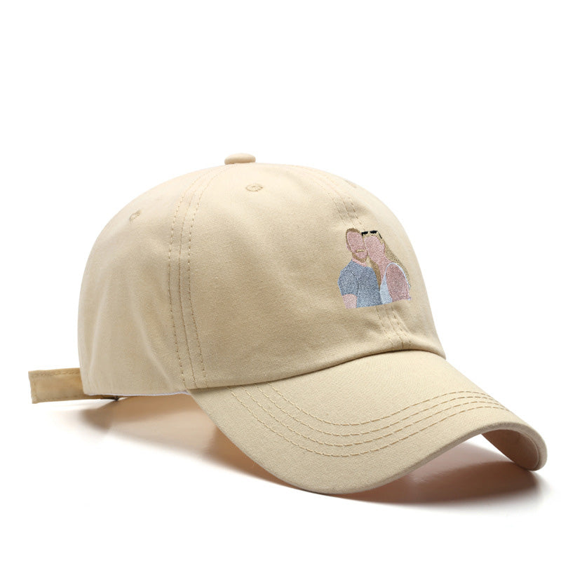 Trendy custom embroidered baseball cap, text and photo embroidery - Tiuous