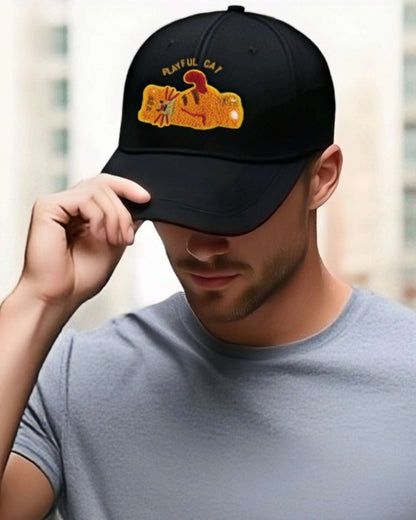 Lazy Animal Embroidered Baseball Caps – Cute Bear, Cat, Panda & Dog Designs