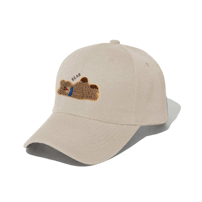 Lazy Animal Embroidered Baseball Caps – Cute Bear, Cat, Panda & Dog Designs