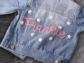 Charming Adorable Custom Denim Jacket! Personalized for Babies & Toddlers - Great for Baby Showers & Birthdays!
