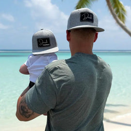 Personalized Father-Son Matching Hats - Custom Daddy & Baby Cap Set | Father's Day Gifts for New Dads