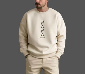Personalized Papa Sweatshirt with Name | Father's Day Gift & Expecting Dad Announcement Tee