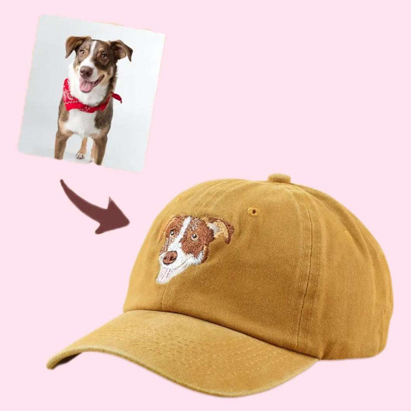 Personalized Custom Embroidered Pet Baseball Hats - Perfect Gift for Pet Parents
