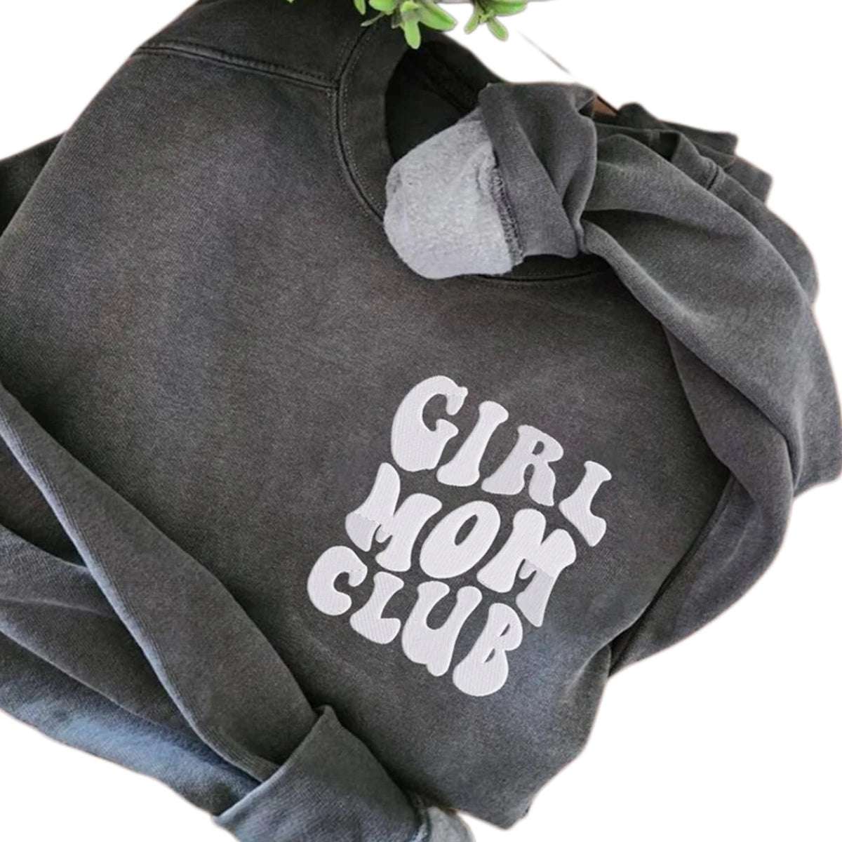 Exclusive Girl Mom Club Apparel: Sweatshirt or T - Shirt with Custom - Embroidered Names