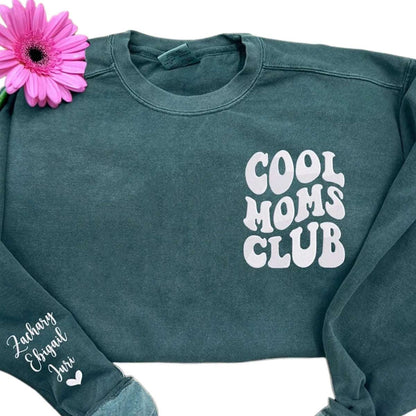 Exclusive Girl Mom Club Apparel: Sweatshirt or T - Shirt with Custom - Embroidered Names