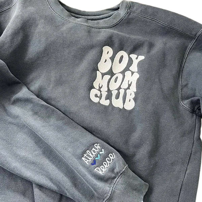 Exclusive Girl Mom Club Apparel: Sweatshirt or T - Shirt with Custom - Embroidered Names