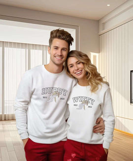 Love on the Loose: Personalized 'Hubby and Wifey' Sweatshirts to Flaunt!