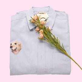 Custom Pet Embroidery Shirts - Bring Your Furry Friend's Image to Life!