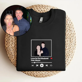 Couple Matching Music Player Embroidered Hoodie – Cute Matching Hoodie - Tiuous