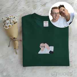 Custom Embroidered Hoodie Among Friends Great Gift For