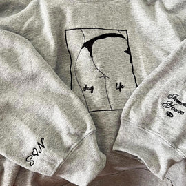 Custom Embroidered Spicy with Your Photo Sweatshirt - Personalized Girlfriend Spicy Photo Drawing Hoodie - Spicy Hoodie - Gift for Husband