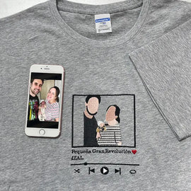Personalized Couples Music Player Sweatshirt Hoodie - Tiuous