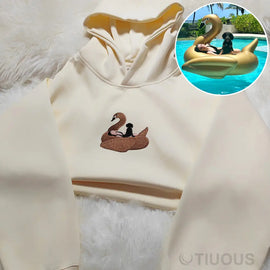 Pool Steamboat Embroidered Smooth Hoodie Custom