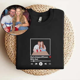 Sweatshirt gifts for couples, customized embroidered sweatshirts for couples - Tiuous
